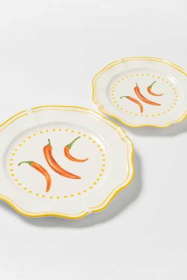 Capri 2.0 Yellow Dinner Plates