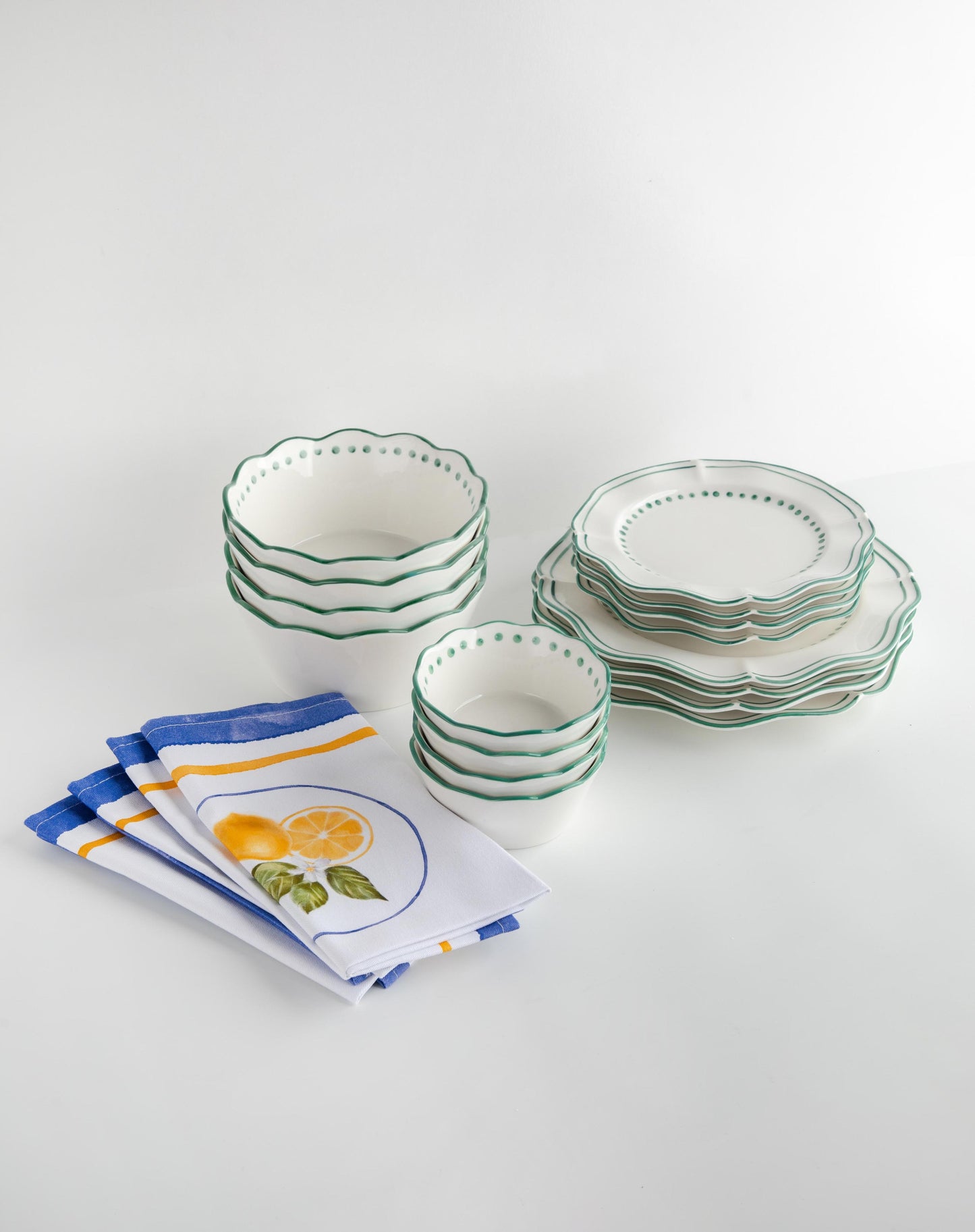 Capri Napkins, Plates & Bowls