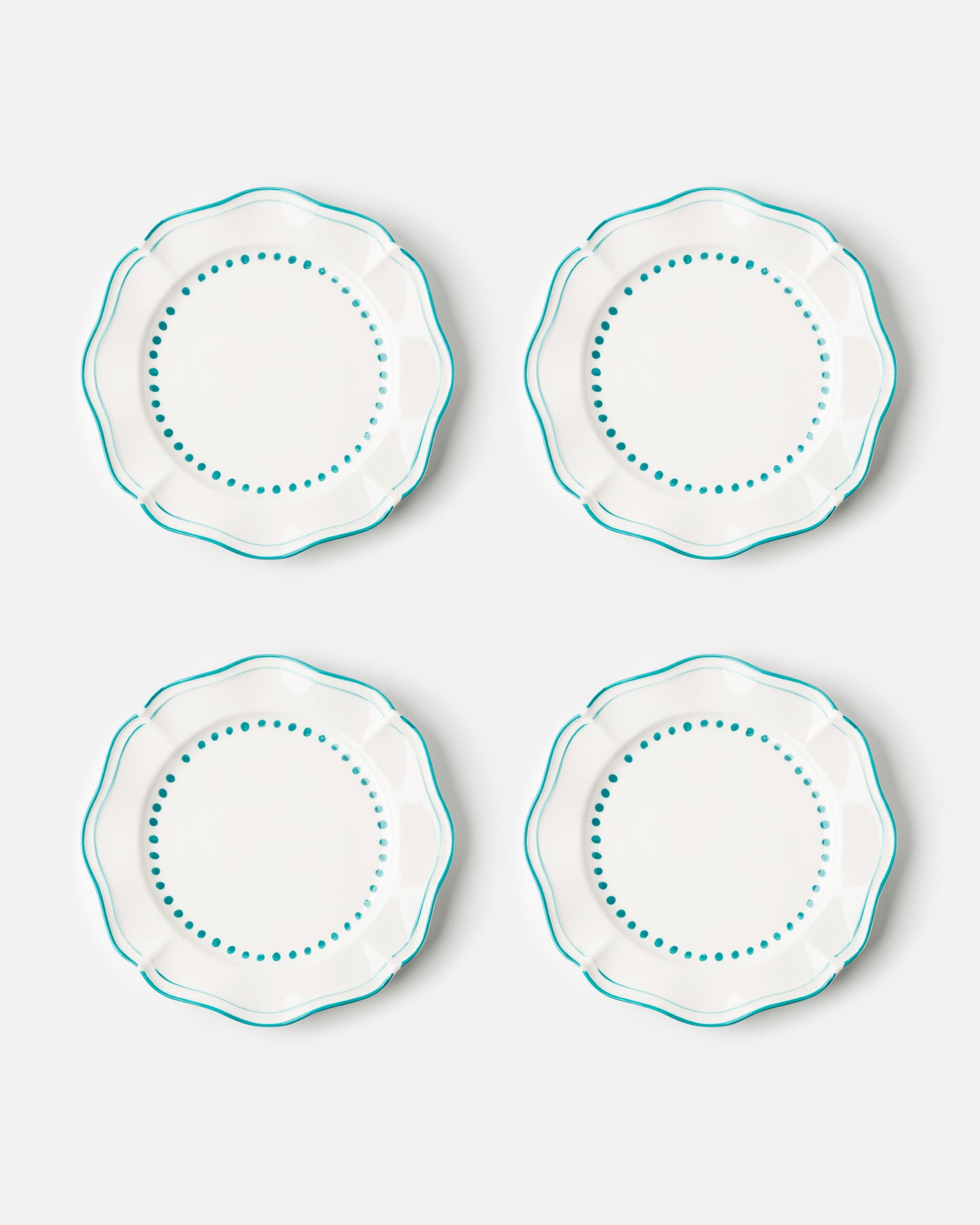 Capri Turqoise Dinner Plates