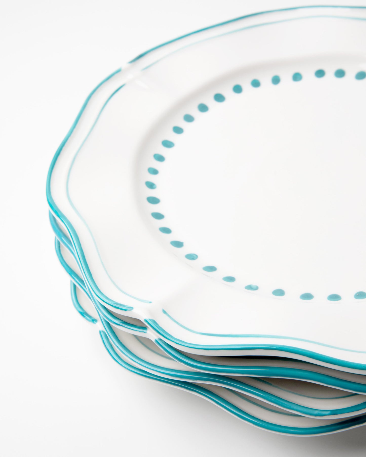 Capri Turqoise Dinner Plates