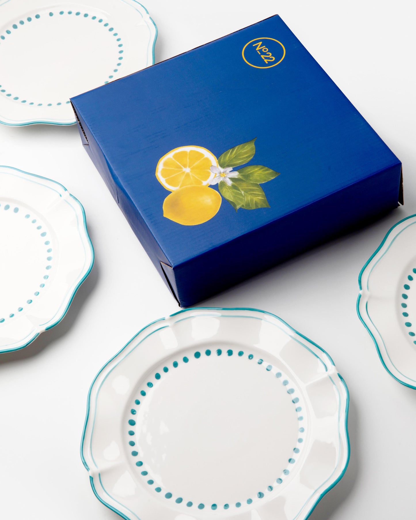 Capri Turqoise Dinner Plates