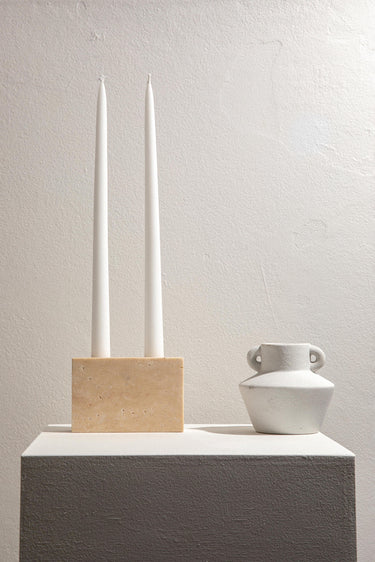 Travertine Micro Candlestick Holder