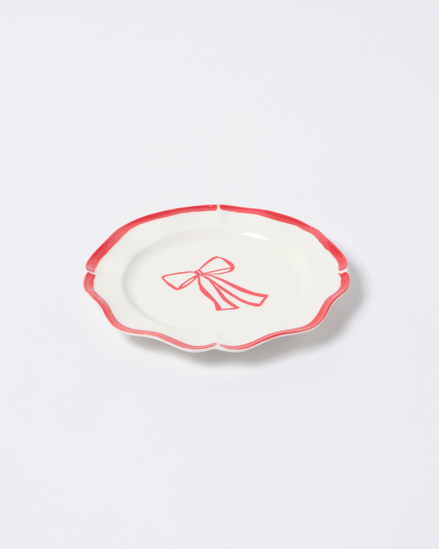 The Season Red Bow Side Plate