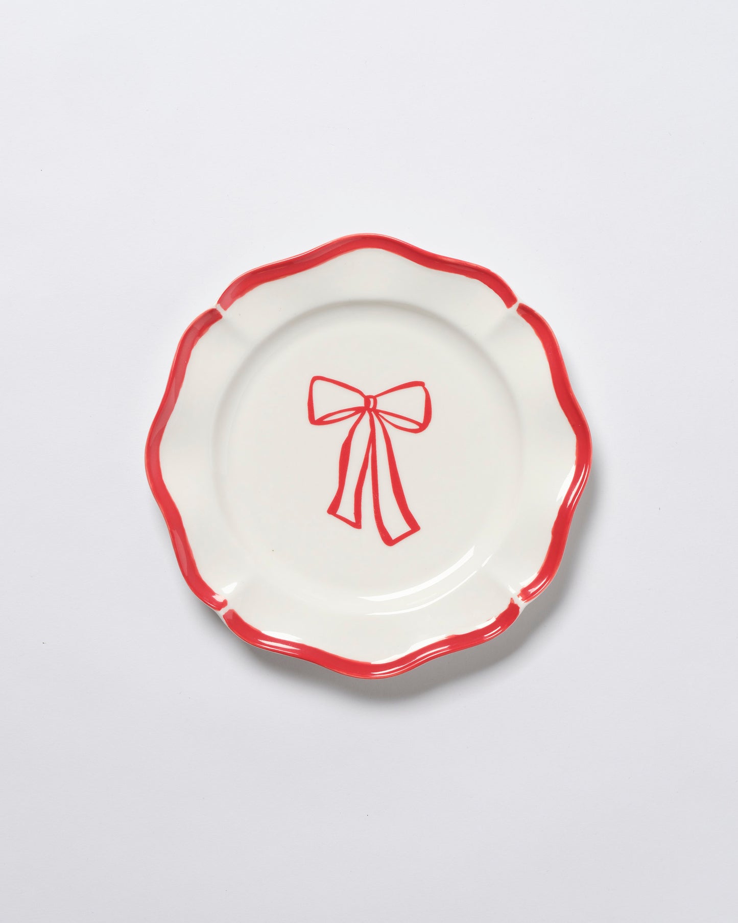 The Season Red Bow Side Plate