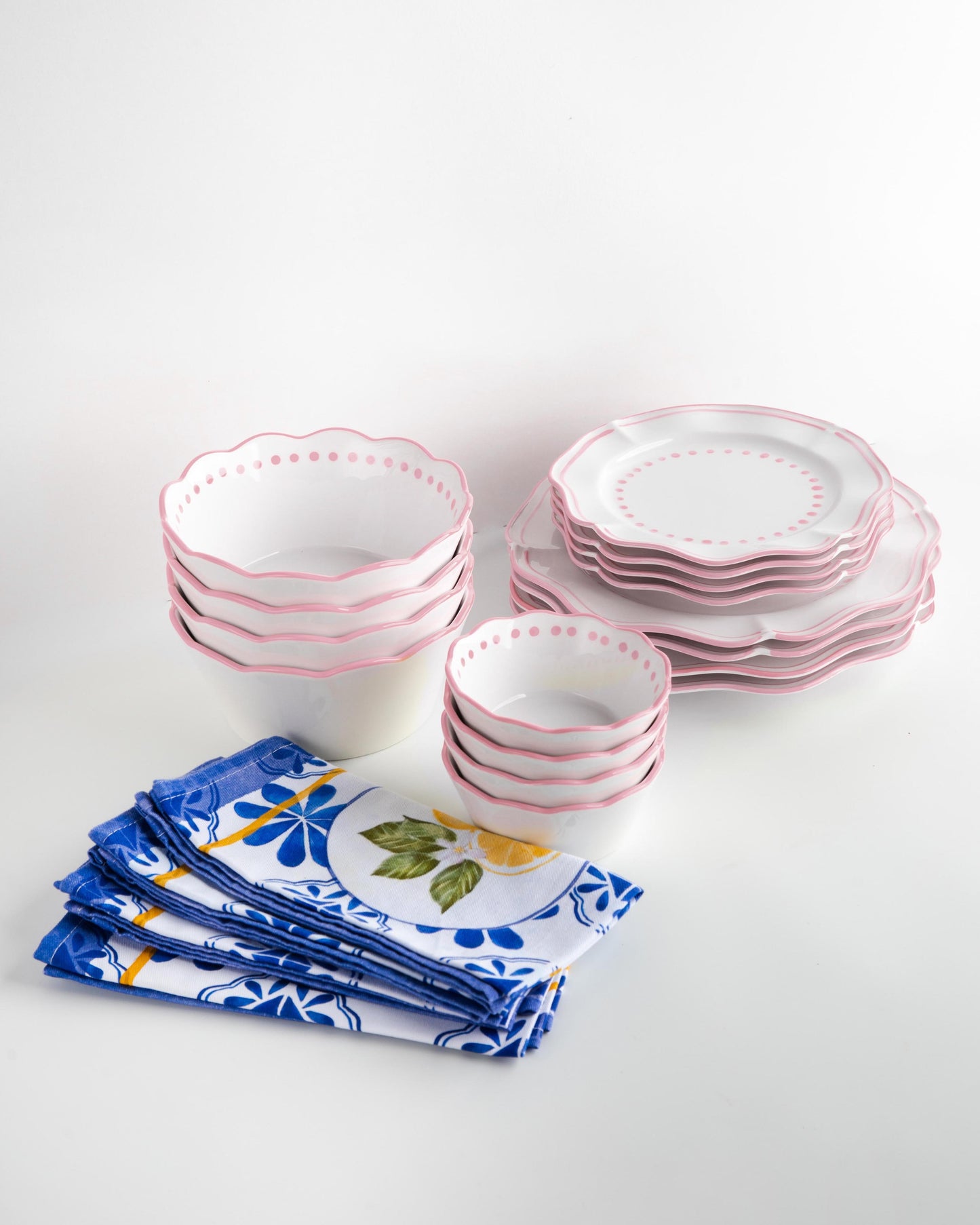 Capri Napkins, Plates & Bowls