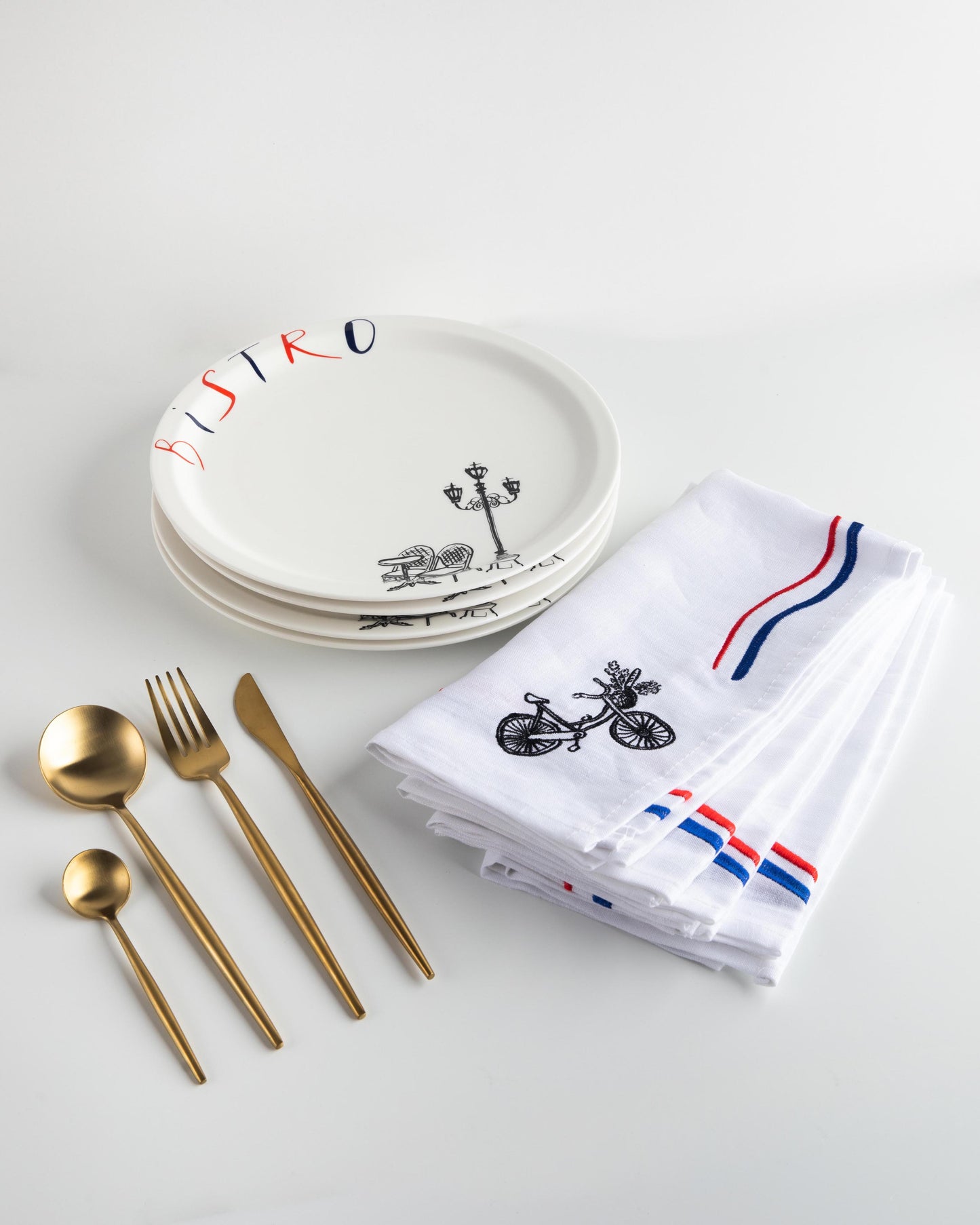 Paris Plates, Napkins & Cutlery