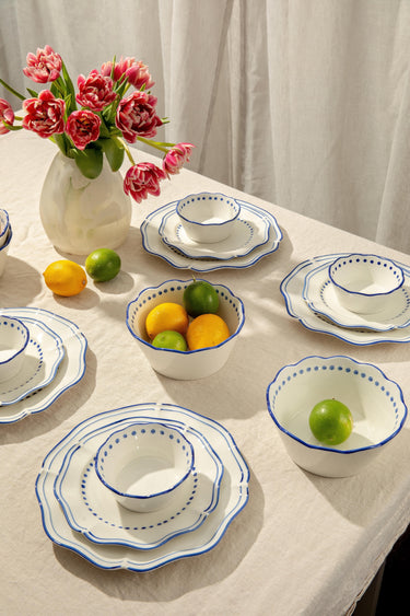 Capri Blue Plates & Bowls Set