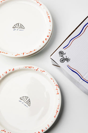 Paris Croissant Plates
