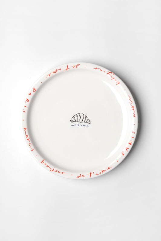 Paris Croissant Plate