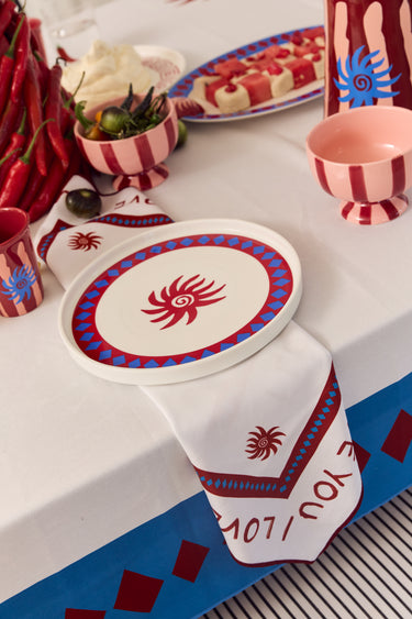 Peppa Hart Fleur Plates
