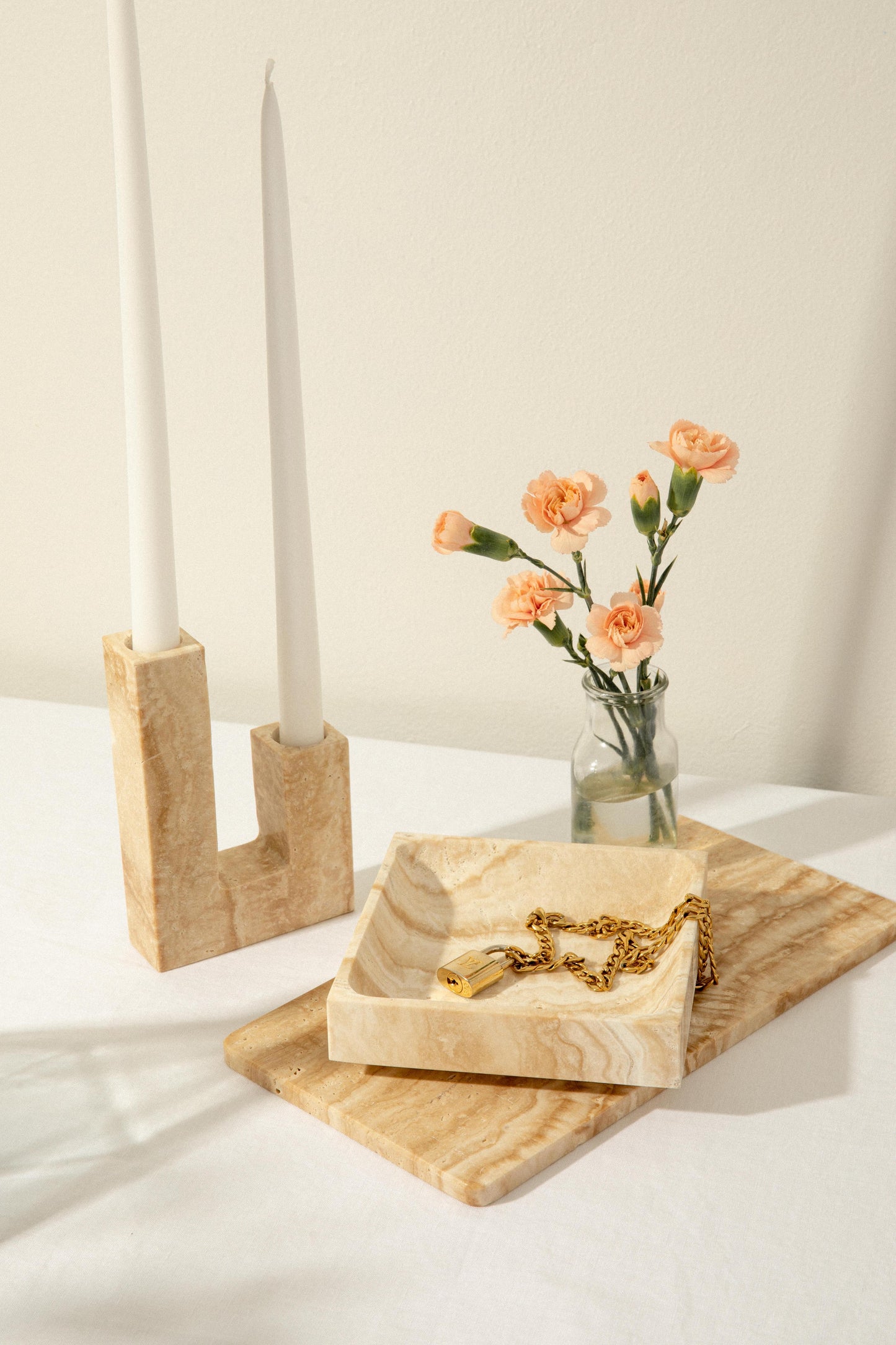 Travertine Catchall Bowl