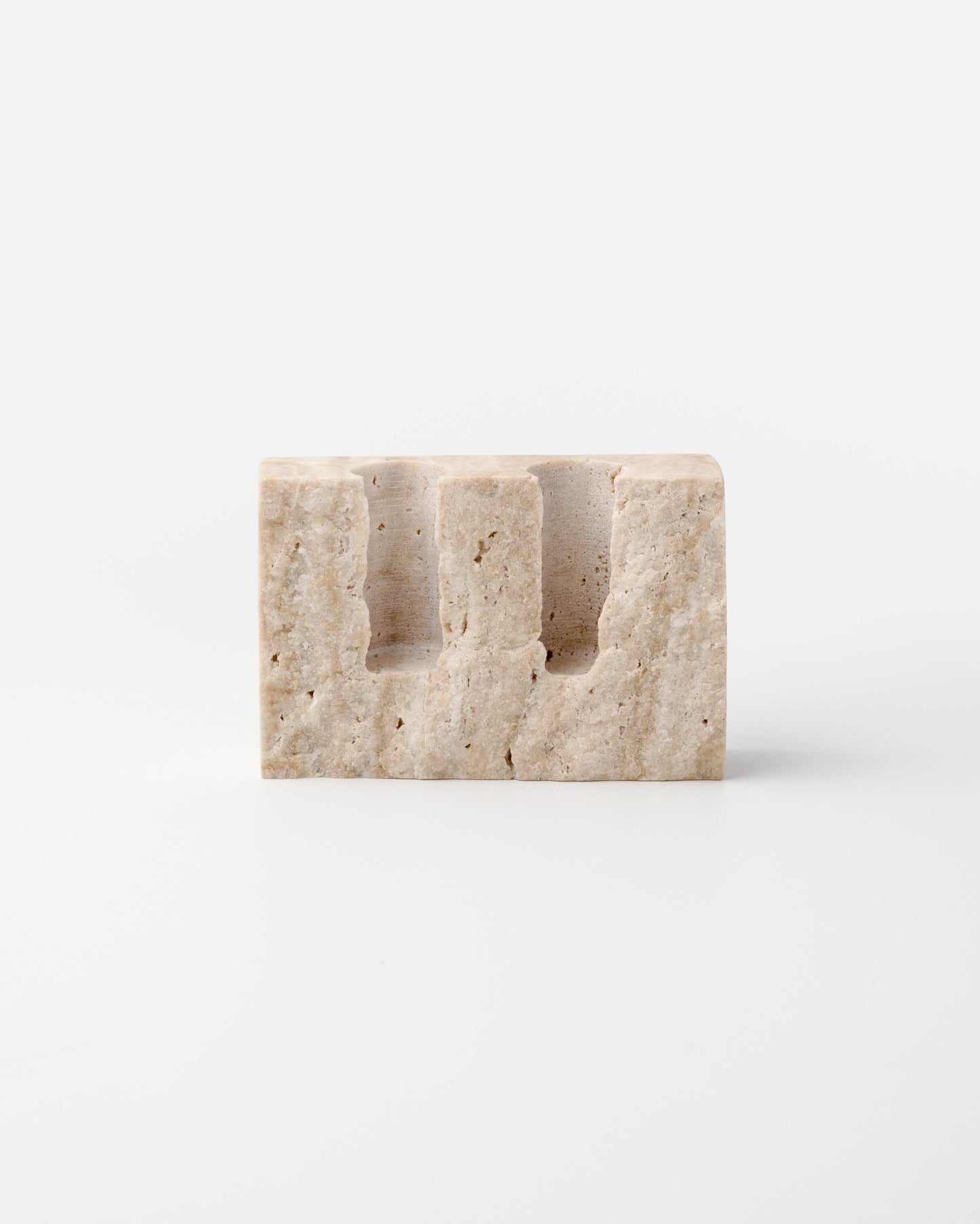 Travertine Lithos Candlestick Holder