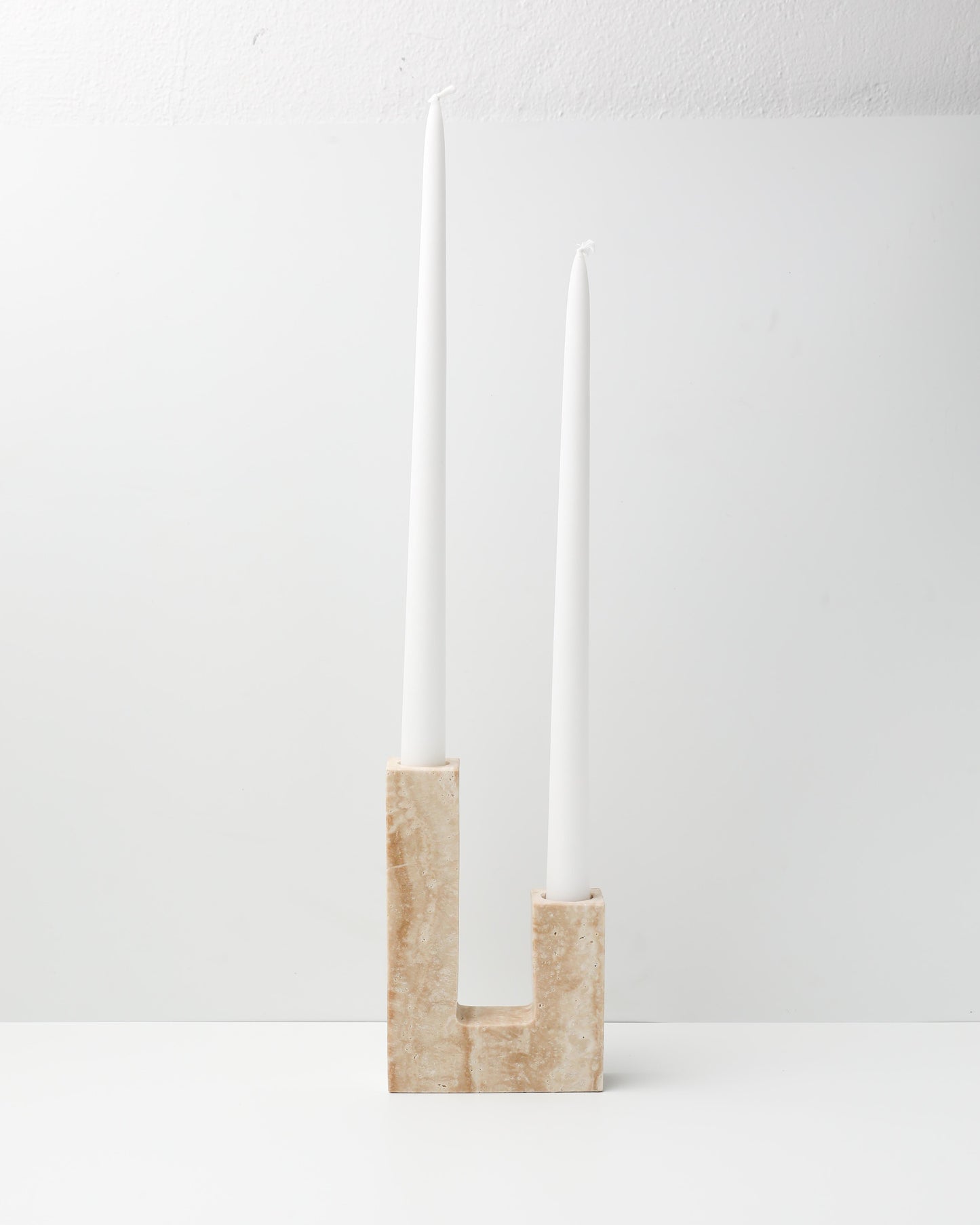 Travertine Irregular Candlestick Holder