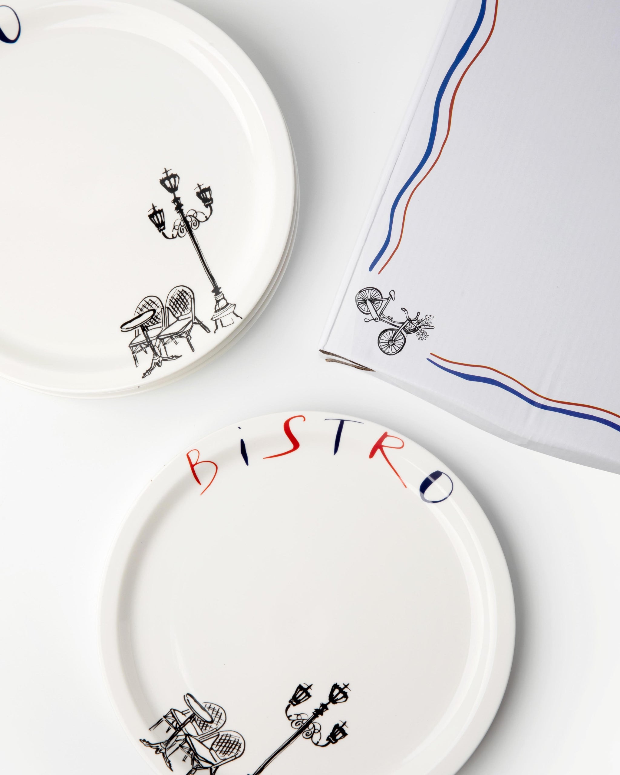 HighQuality Porcelain Paris Bistro Plates No. 22
