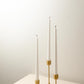 Gold Candlestick Holders Trio