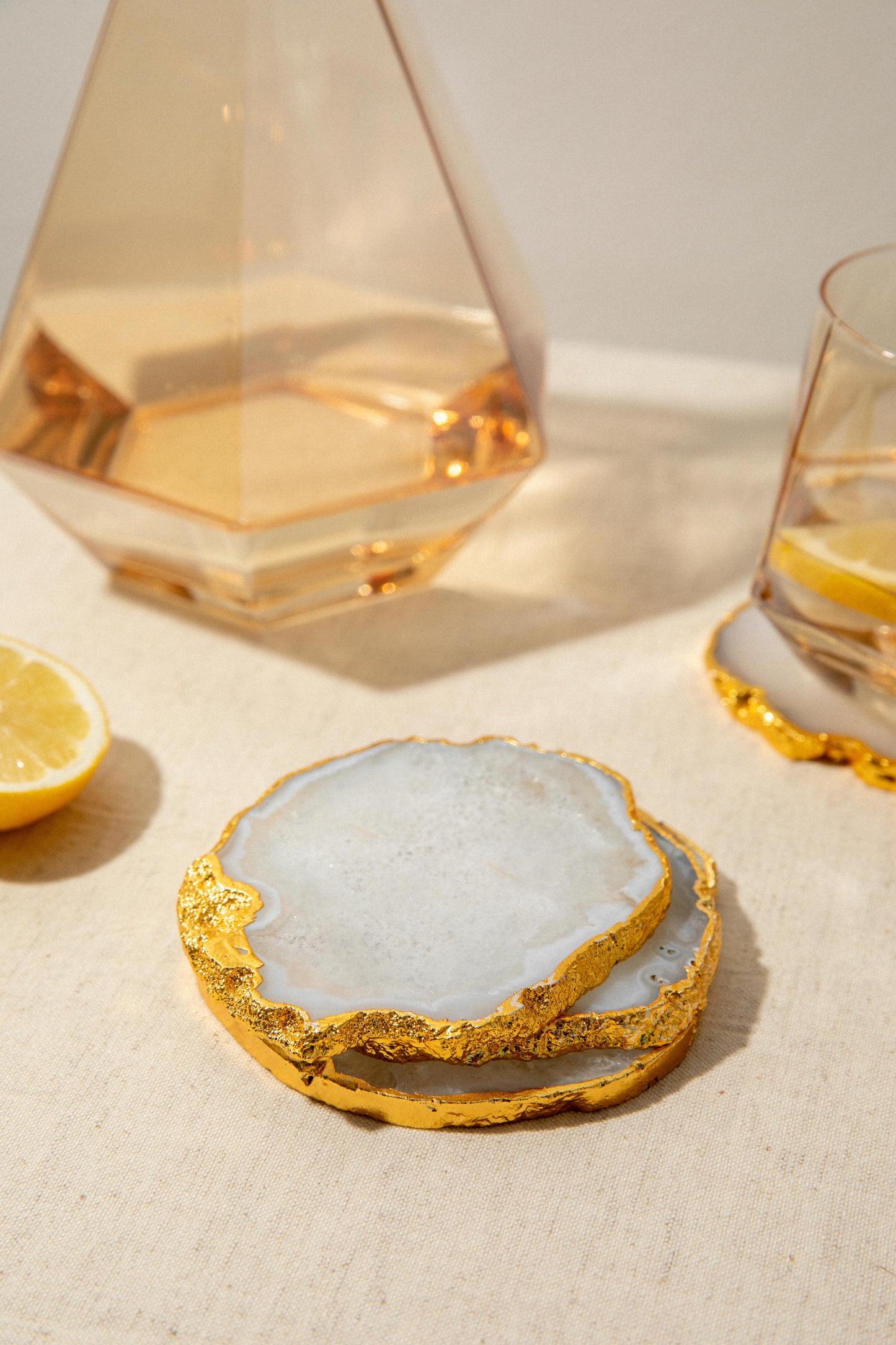 Natural Agate Coasters